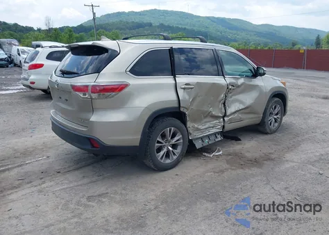 2015 Toyota Highlander Xle V6 из США, поврежденный, VIN 5TDJKRFH4FS093904